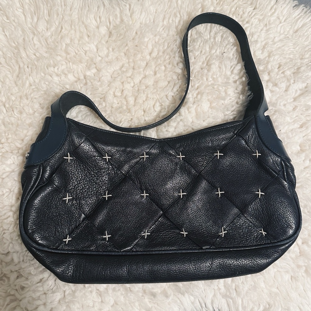 Vintage Escada Leather Shoulder Bag